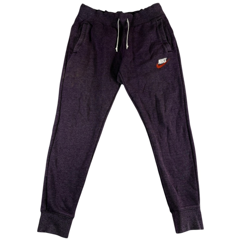 Nike Sportswear Heritage Jogger Pants Mens Medium‎ Heathered Purple Drawstring
